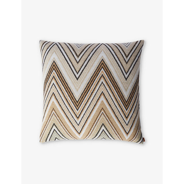 Missoni Home Plume Zig-Zag Wool-Blend Cushion 60cm x 60cm - image 1