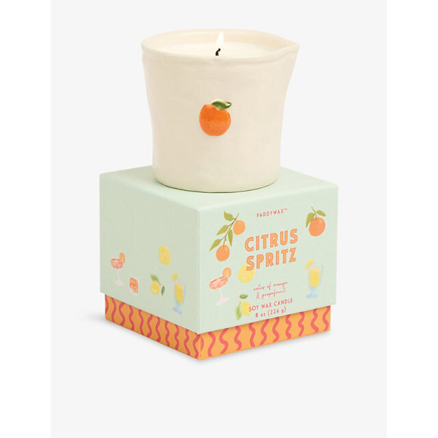 Paddywax Citrus Spritz Ceramic Scented Wax Candle 226g - image 1