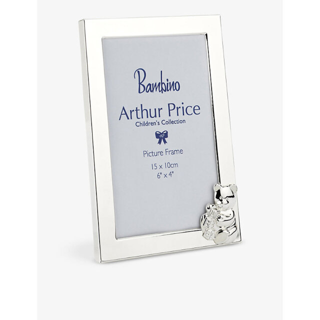 Arthur Price Teddy Bear Silver-Plated Frame 6X4In - image 1