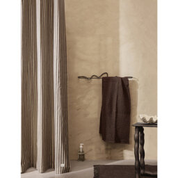 Ferm Living Chambray Striped Cotton Shower Curtain 205cm - thumbnail 2