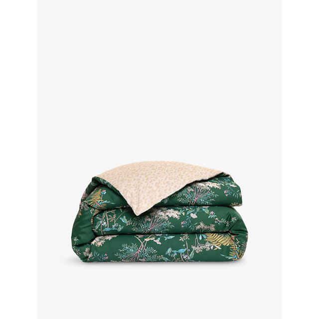 Yves Delorme Contes Floral-Print Cotton-Sateen Duvet Cover - image 1