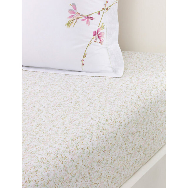 Yves Delorme Gaura Multicoloured Cotton Fitted Sheet - image 1