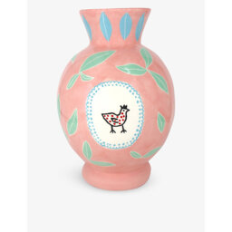 Laetitia Rouget Listen To The Birds Earthenware Vase 28cm - thumbnail 1