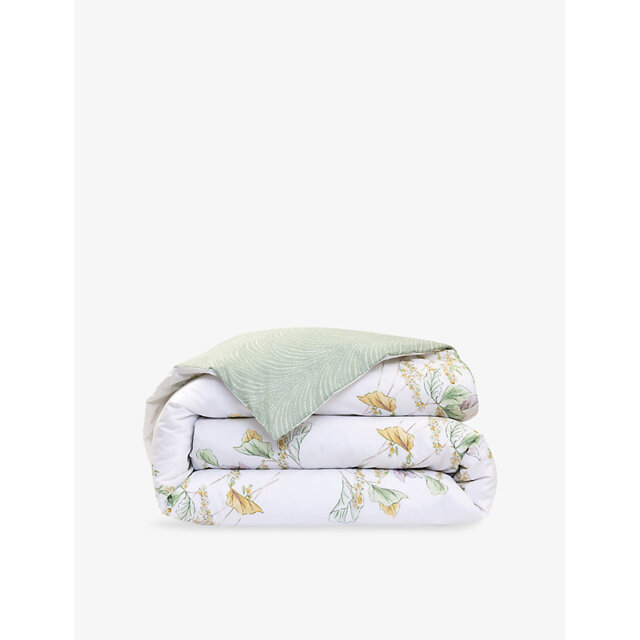 Yves Delorme Pollen Floral-Print Cotton-Batiste Duvet Cover - image 1