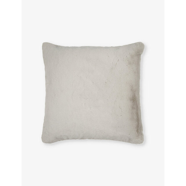 The White Company Super Soft Large Square Faux-Fur Cushion 60cm x 60cm - image 1