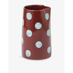 Damson Madder Polka-Dot Ceramic Vase 17.5cm
