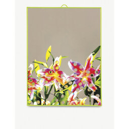 Seletti Toiletpaper Floral-Print Glass Mirror 40cm