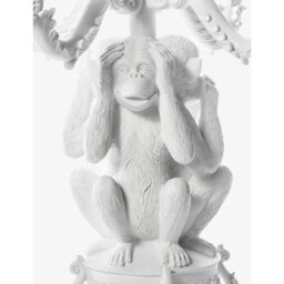 Seletti Giant Burlesque 3-Monkeys Polyresin Candelabra 60cm - thumbnail 2