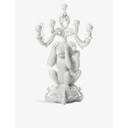 Seletti Giant Burlesque 3-Monkeys Polyresin Candelabra 60cm - thumbnail 1