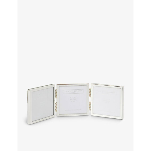 The White Company Stainless Steel Hinged Photo Frame - image 1