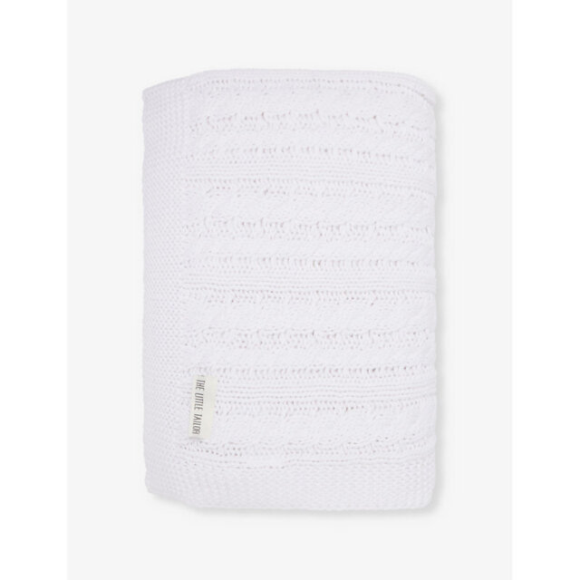 The Little Tailor Fisherman-Knit Cotton Baby Blanket 108cm - image 1