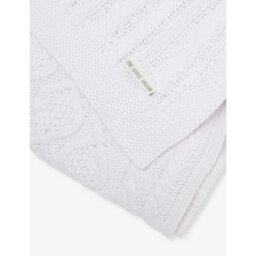 The Little Tailor Fisherman-Knit Cotton Baby Blanket 108cm - thumbnail 2