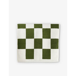 Hay Check-Pattern Cotton Bath Mat 50cm x 90cm