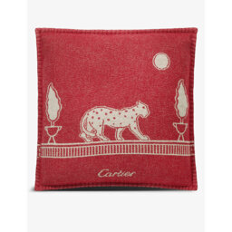 Panthère De Cartier Merino Wool and Cashmere Cushion 50cm x 50cm - thumbnail 2