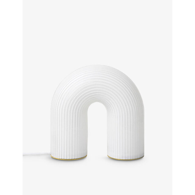 Ferm Living Vuelta Rippled Glass and Brass Table Lamp 21.5cm - image 1