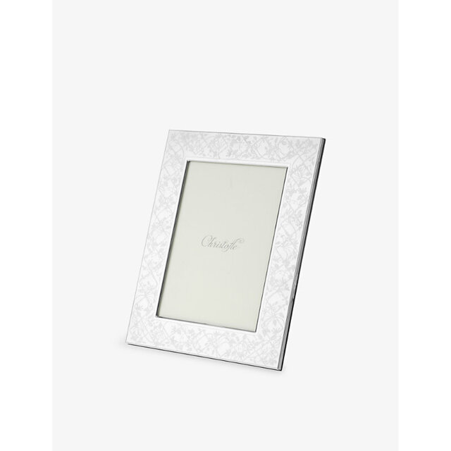 Christofle Les Fables Stainless Steel Picture Frame For 13 x 18cm Photos - image 1