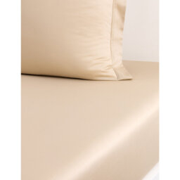 Yves Delorme Triomphe Double Cotton-Sateen Fitted Sheet - thumbnail 1
