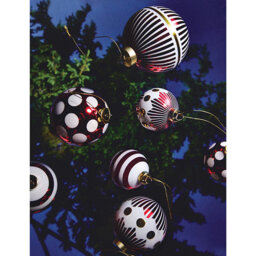 Alessi Delight 2 Glass Christmas Baubles Set Of Two - thumbnail 2