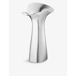 Georg Jensen Bloom Botanica Medium Mirrored-Polished Stainless-Steel Vase 22cm