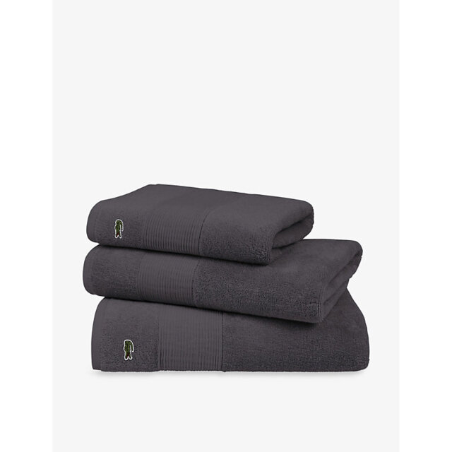 Lacoste Casual Logo-Embroidered Cotton Bath Sheet 90cm x 150cm - image 1