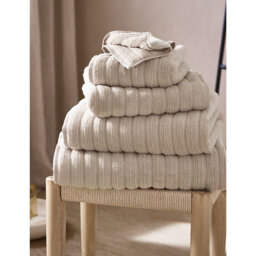 The White Company Ribbed Hydrocotton Towels - thumbnail 1