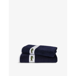 Lacoste Casual Logo-Embroidered Cotton Hand Towel 55cm x 100cm - thumbnail 1