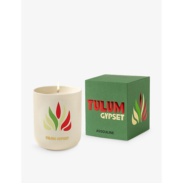 Assouline Travel From Home Tulum Gypset Wax Travel Candle 319g - image 1