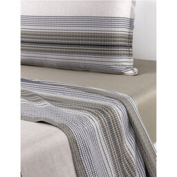 Boss Modernist Stripe Double Cotton Flat Sheet