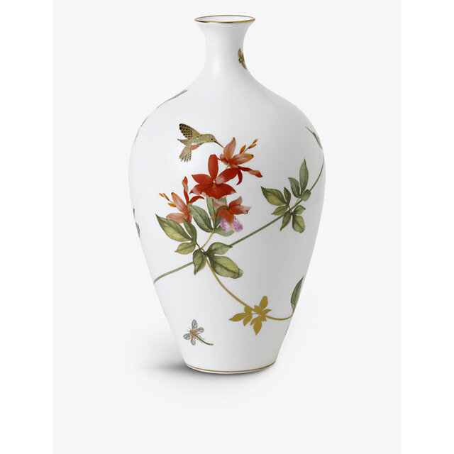 Wedgwood Hummingbird Hand-Painted Fine Bone China Vase 25cm