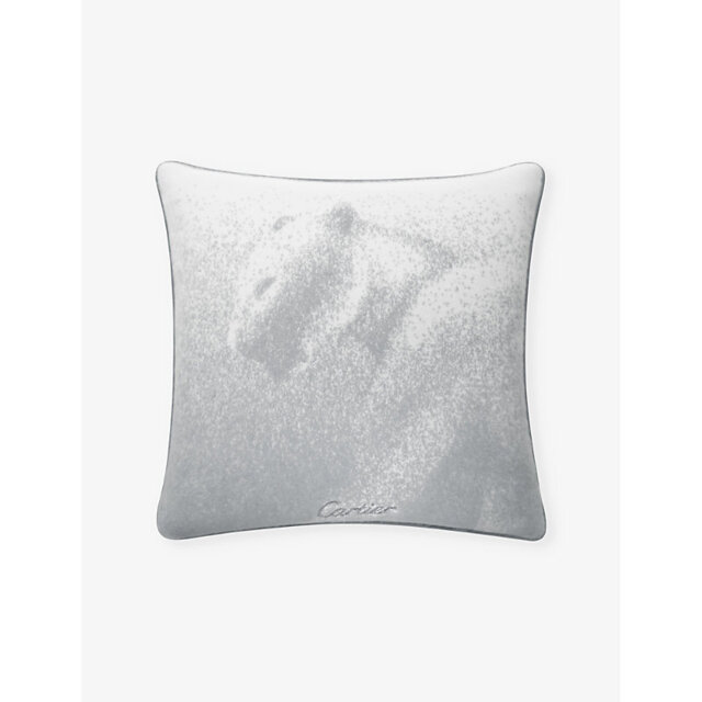 Panthère De Cartier Square Cashmere Cushion 50cm x 50cm - image 1