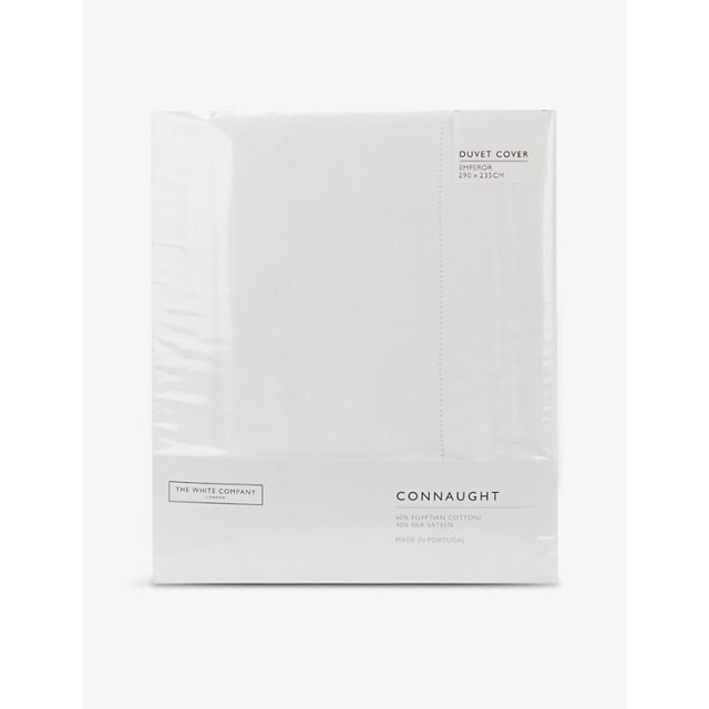 The White Company Connaught Cotton and Silk-Blend Duvet Cover - image 1