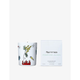 Flammes Sagittarius Pompons Jaunes Scented Candle 300g - thumbnail 2
