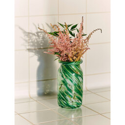 Hay Splash Swirl-Pattern Glass Vase - thumbnail 2