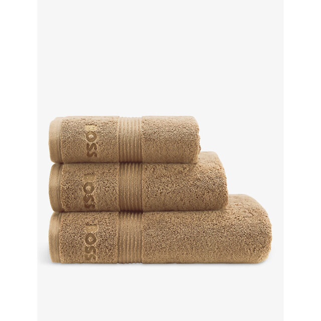 Boss Loft Logo-Embroidered Cotton Towel - image 1