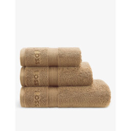 Boss Loft Logo-Embroidered Cotton Towel - thumbnail 1