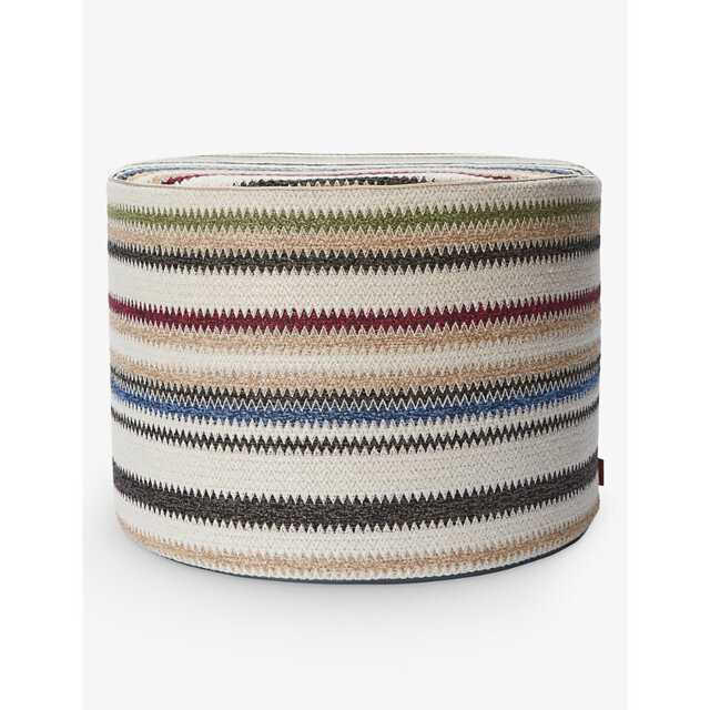 Missoni Home Blurred Zigzag Woven-Blend Pouf 40cm x 30cm - image 1