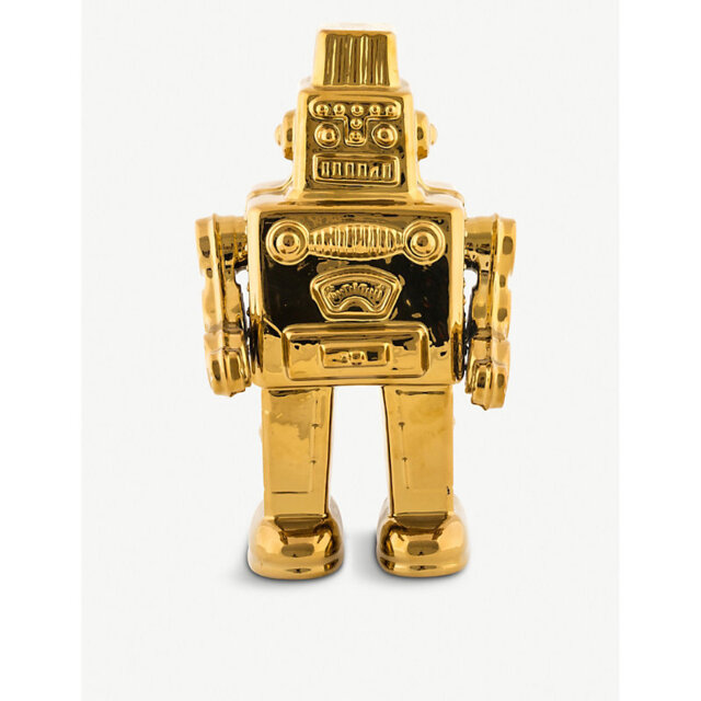 Seletti Robot Gold-Toned Ornament 30cm - image 1