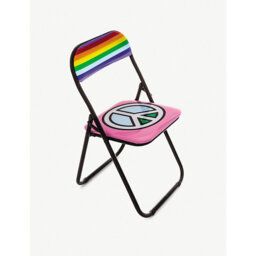 Seletti Peace Metal and PVC Folding Chair 46cm - thumbnail 2