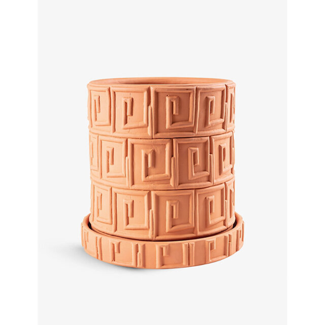 Seletti Antonio Aricò Magna Graecia Grecian-Pattern Terracotta Vase 39cm - image 1