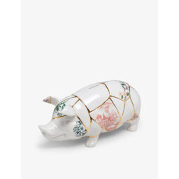 Seletti Kintsugi Pig-Shaped Porcelain Money Box - thumbnail 2