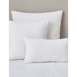 The White Company Brittany Dot-Print Large Square Cotton Cushion 60cm x 60cm - thumbnail 2