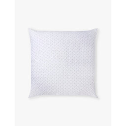 The White Company Brittany Dot-Print Large Square Cotton Cushion 60cm x 60cm