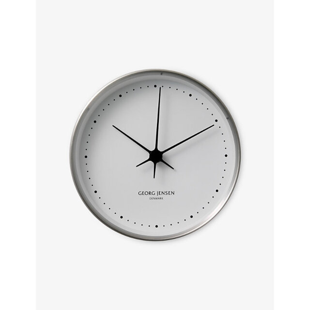 Georg Jensen Henning Koppel Stainless-Steel Clock 22cm