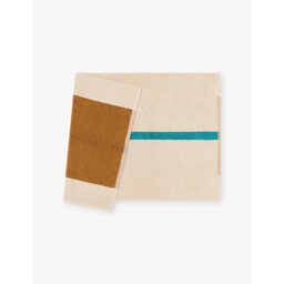 Suite 702 Woven-Stripe Cotton Bath Mat 50cm x 80cm - thumbnail 1