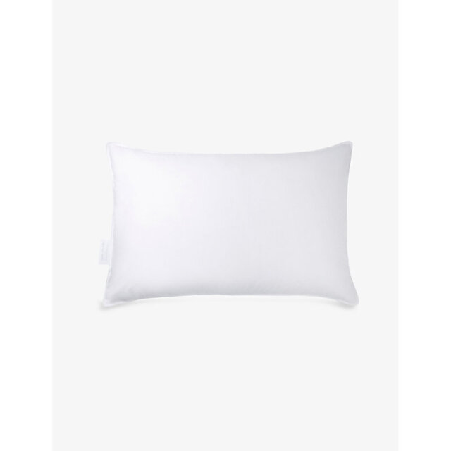The White Company Symons Rectangle Medium Soft Cotton Sateen, Down and Feather Super King Pillow 50cm x 90cm - image 1