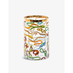 Seletti Wears Toiletpaper Snakes Cylindrical Glass Vase 14cm - thumbnail 2