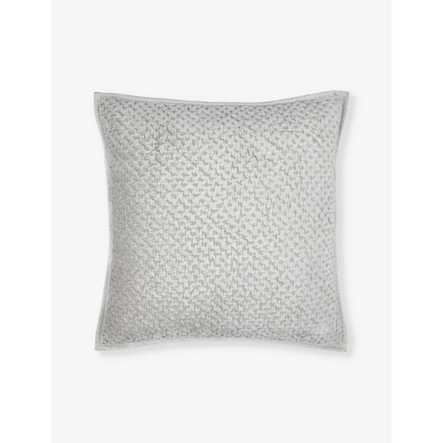 The White Company Brompton Hand-Quilted Small Cotton-Blend Cushion Cover 30cm x 50cm