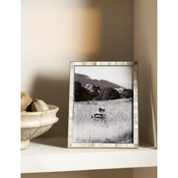 The White Company Rectangular Mother-Of-Pearl Tiled Photo Frame 22cm x 28cm - thumbnail 2