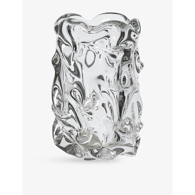 Ferm Living Virelle Rippled Glass Vase 18cm - image 1