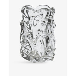 Ferm Living Virelle Rippled Glass Vase 18cm